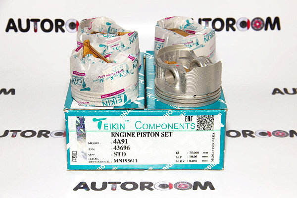 Комплект поршней 4A91 / 3A91 STD Teikin