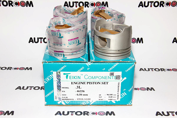 Комплект поршней 3L + 0,5 мм Teikin
