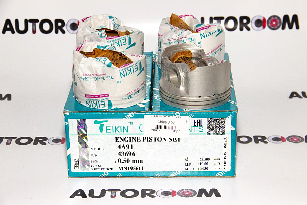Комплект поршней 4A91 / 3A91 + 0,5 мм Teikin
