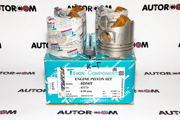 Комплект поршней 4D56 + 0,5 мм Teikin